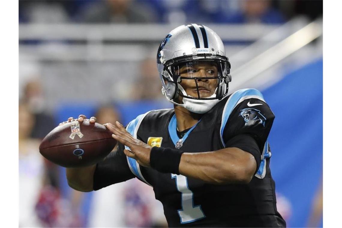 Cam Newton ist der Quarterback der Carolina Panthers. Foto: Carlos Osorio/AP