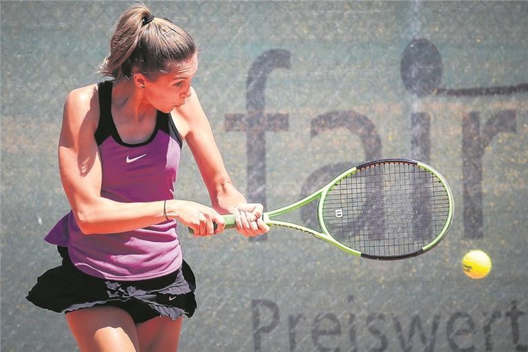 Carina Ziegele hat ihr Einzel an fünfter Position gewonnen. Foto: A. Becher