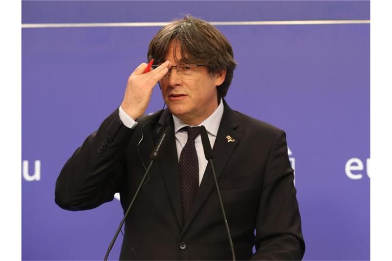 Carles Puigdemont wurde in Italien festgenommen. Foto: Benoit Doppagne/BELGA/dpa