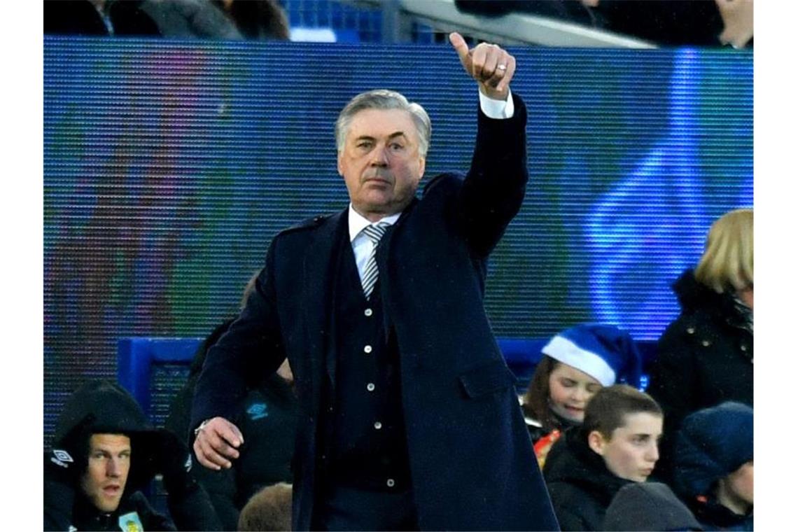 Liverpool meisterlich - Arteta-Lob für Özil Carlo Ancelotti war in seinem ersten Spiel als Trainer vom FC Everton direkt erfolgreich. Foto: Anthony Devlin/PA Wire/dpa