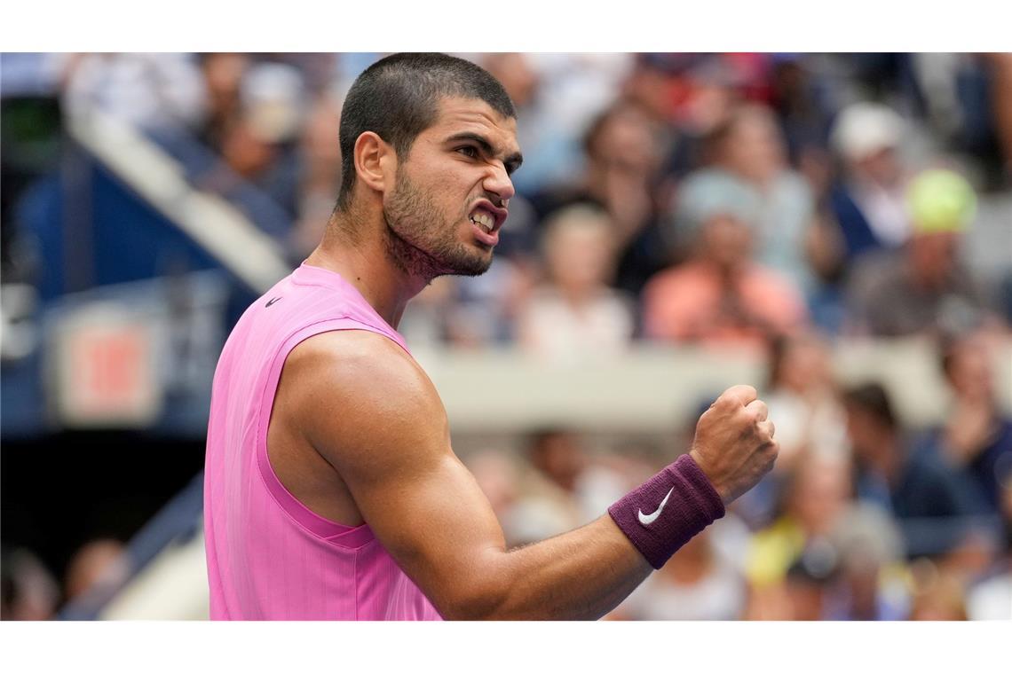 Traumduell: Sinner und Alcaraz spielen um Titel und Nummer 1 Carlos Alcaraz spielt bei den US Open um den Titel - und um Weltranglistenplatz eins.