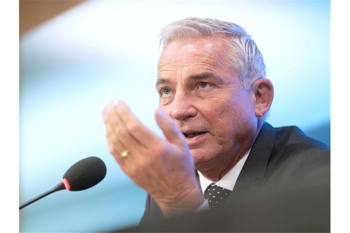 Strobl: Laschet wird bei Jamaika eher nicht mehr Kanzler CDU-Bundesvize Thomas Strobl nimmt an einer Regierungs-Pressekonferenz teil. Foto: Marijan Murat/dpa