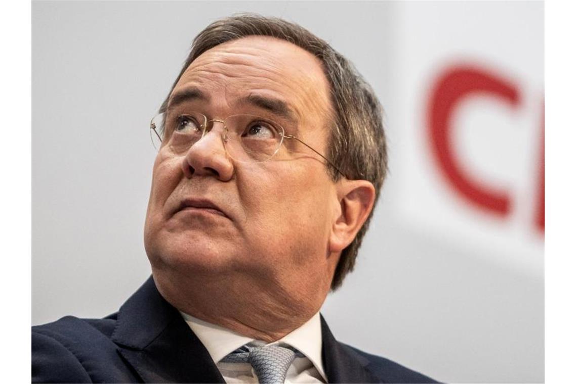 Laschet und Söder kämpfen um Kanzlerkandidatur der Union CDU-Chef Armin Laschet verlangt eine schnelle Einigung über die Kanzlerkandidatur in der Union. Foto: Michael Kappeler/dpa