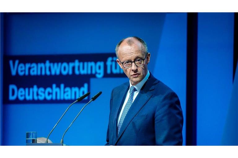 CDU-Chef Friedrich Merz setzt auf die Wahl zum Kanzler im ersten Durchgang. (Archivbild)