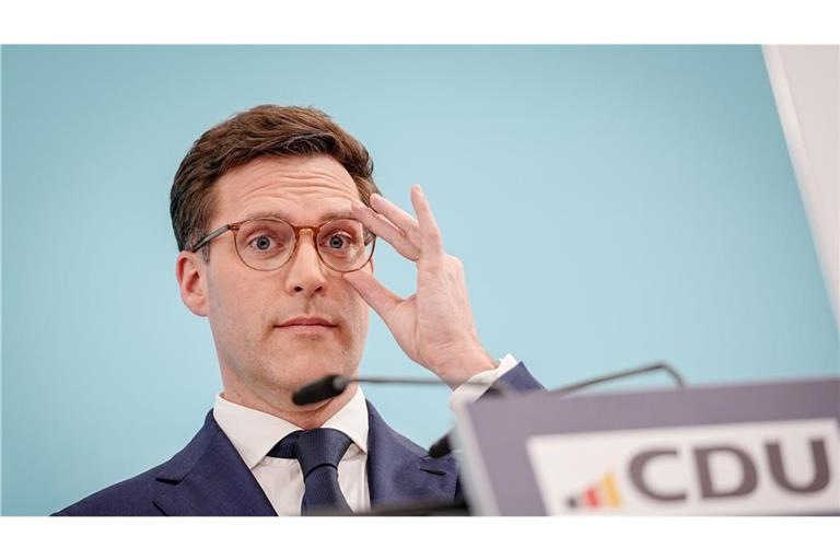 CDU-Chef Manuel Hagel hat Verständnis für die wachsende Ungeduld angesichts der Dauer der Sondierungen zwischen Grünen und CDU (Archivfoto).