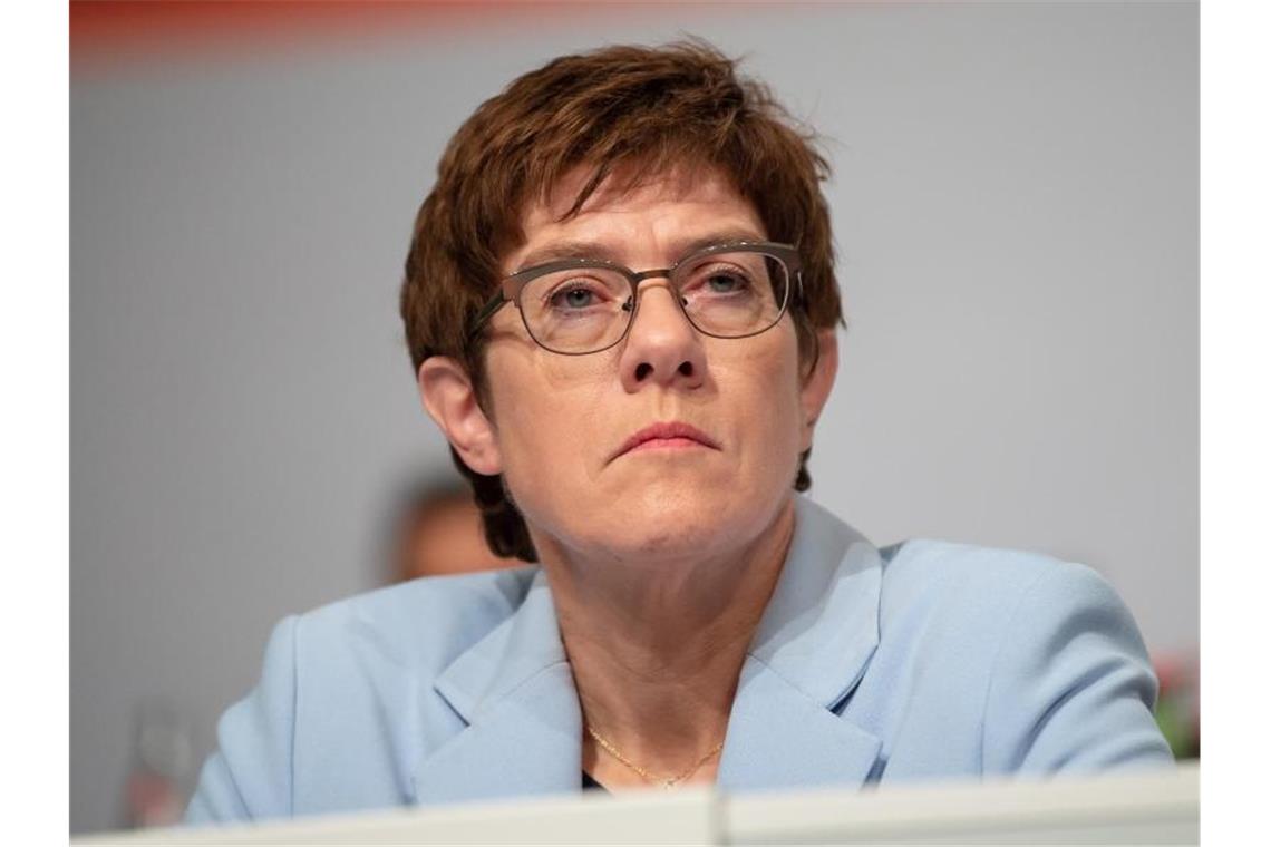 Wenig Rückhalt für Kanzlerkandidatur von Kramp-Karrenbauer CDU-Chefin Annegret Kramp-Karrenbauer bei einer Veranstaltung Ende September in Kassel. Foto: Swen Pförtner/dpa