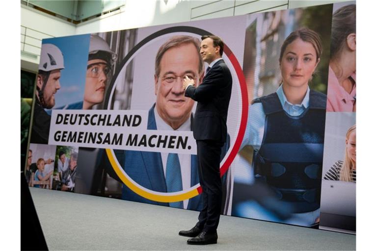 CDU-Generalsekretär Paul Ziemiak stellt die Kampagne für die Bundestagswahl vor. Foto: Kay Nietfeld/dpa