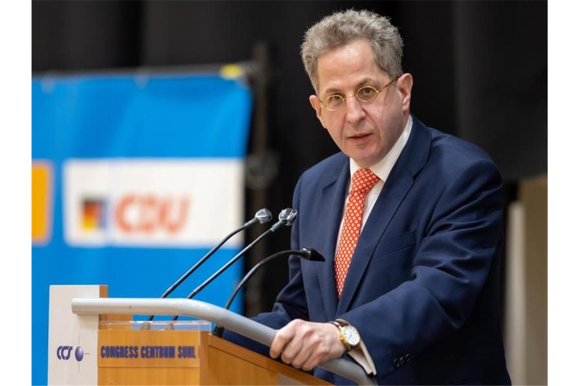 CDU-Mann Hans-Georg Maaßen grenzt sich nach seiner Kür zum Thüringer Direktkandidat für den Bundestag von der AfD ab. Foto: Michael Reichel/dpa