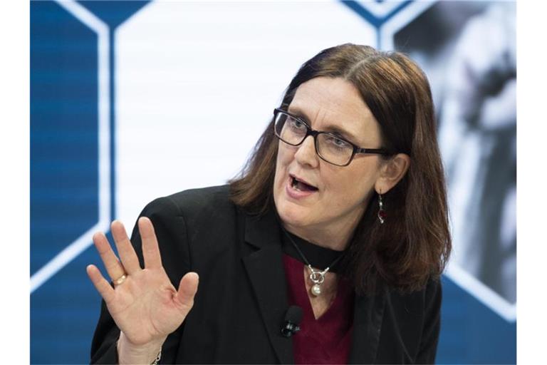 Cecilia Malmström ist EU-Kommissarin für Handel. Foto: Gian Ehrenzeller/KEYSTONE