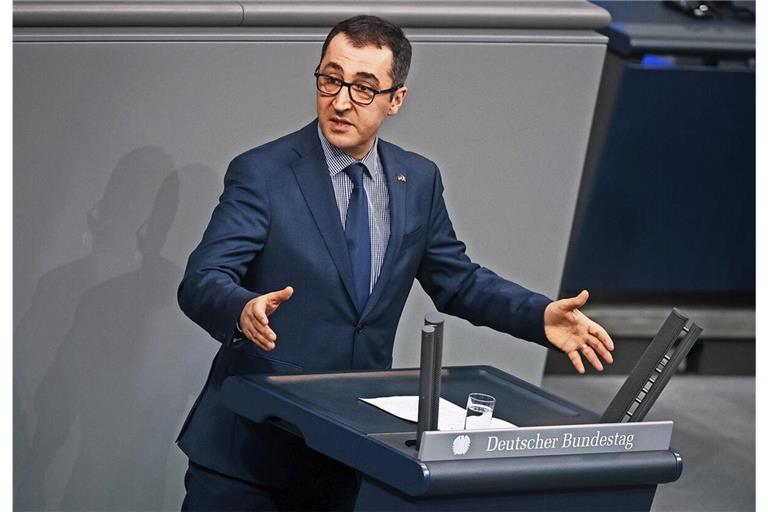 Cem Özdemir bei der aufsehenerregenden Bundestags-Rede zur Deniz Yücel im Jahr 2018, als er mit der AfD abrechnet.