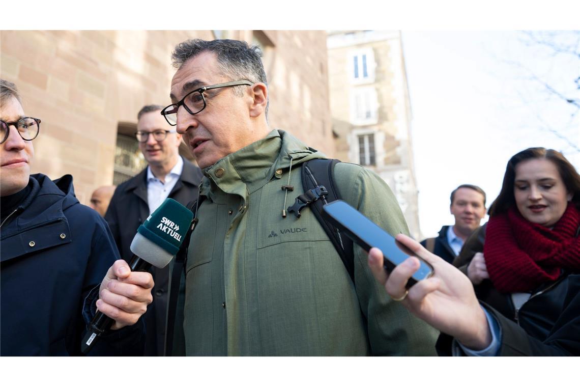 Cem Özdemir (Grüne) hat sich zum Ziel gesetzt, weiter voranzukommen.