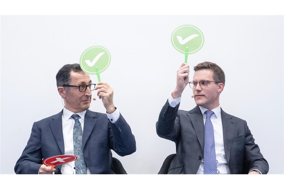 Cem Özdemir und Manuel Hagel haben in den vergangenen Tagen Vorgespräche geführt.