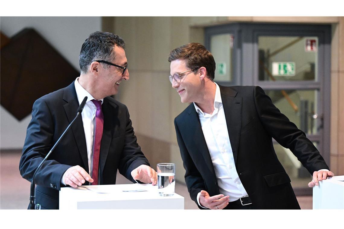 Cem Özdemir und Manuel Hagel sind seit dieser Nacht per „Du“.