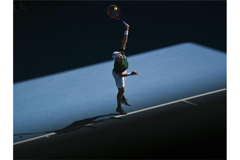 Chancenlos gegen Dominic Thiem: Dominik Koepfer. Foto: Dean Lewins/AAP/dpa