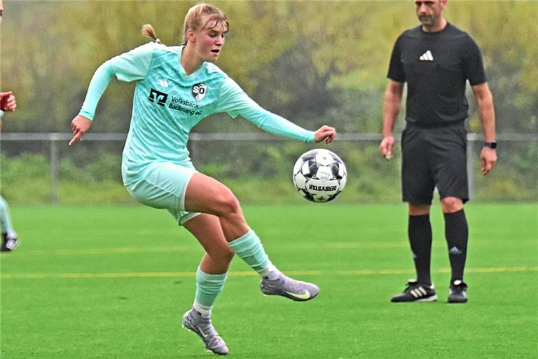 Charlette Sittner hat den zwischenzeitlichen Ausgleich für die SGM-Frauen erzielt. Archivfoto: Tobias Sellmaier