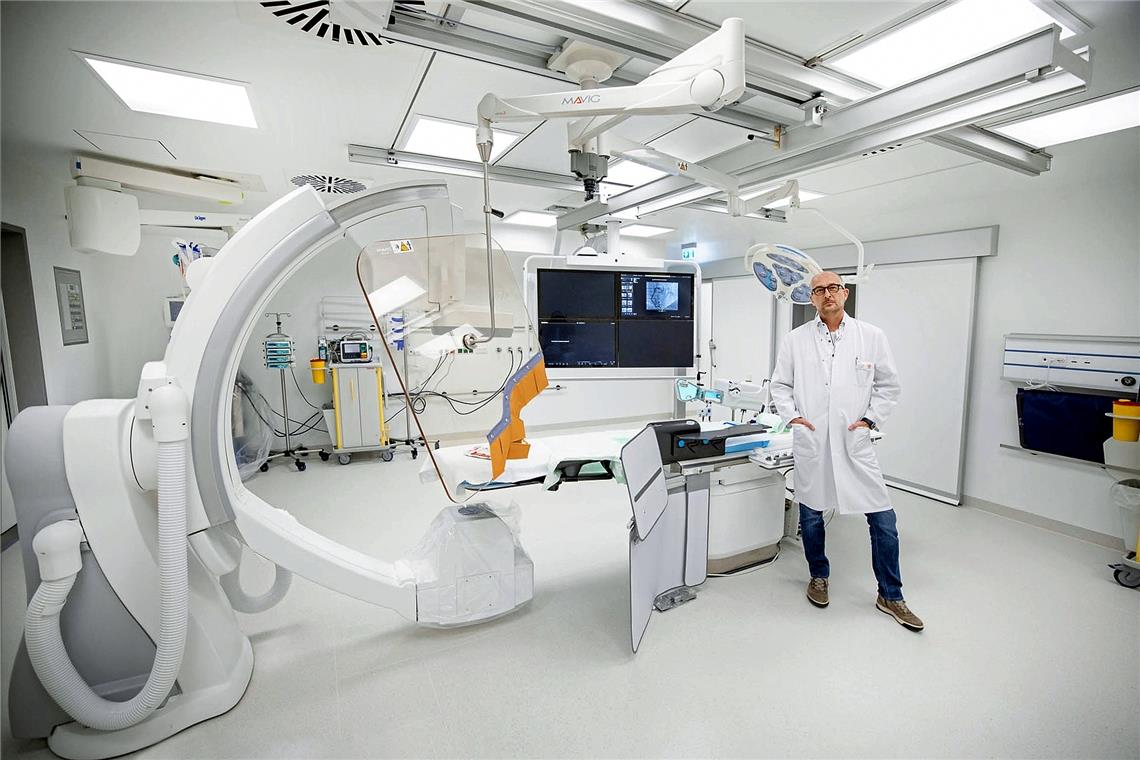 Chefarzt Andreas Jeron leitet eine der größten Kardiologien in Baden-Württemberg. Foto: Michael Fuchs