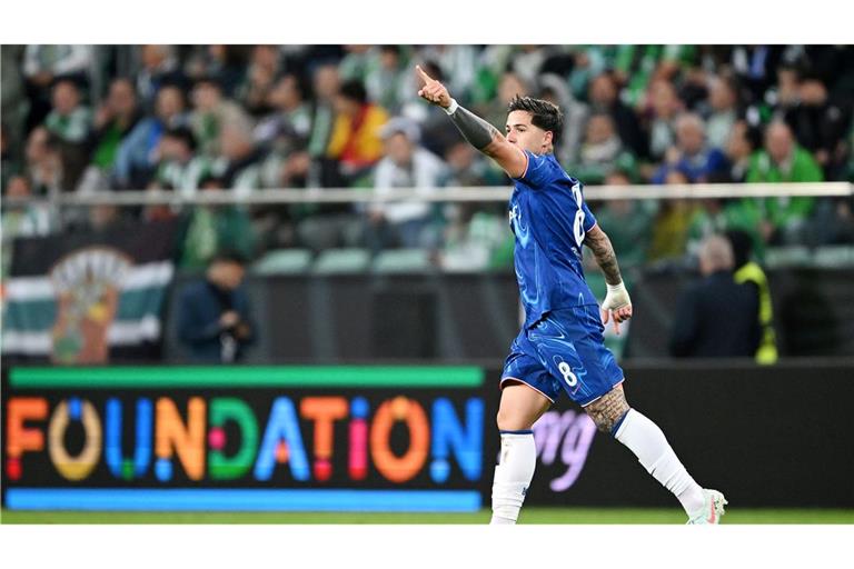 Chelsea mit Torschütze Enzo Fernandez durfte im Finale der Conference League jubeln