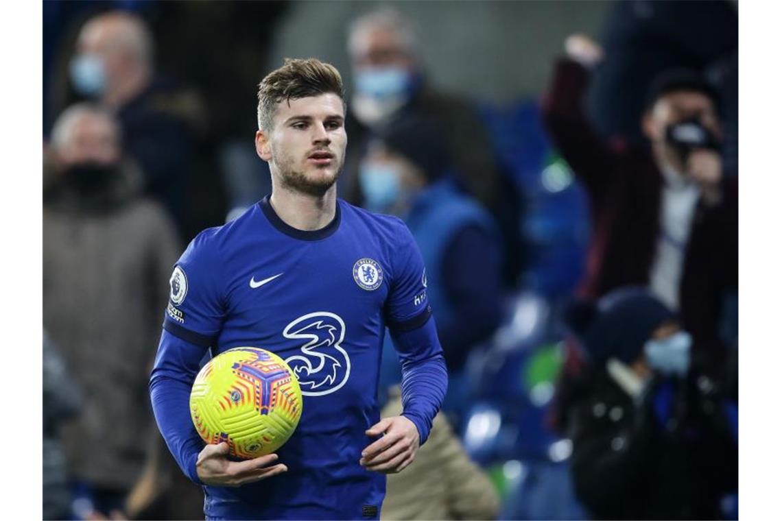 Chelsea-Stürmer Timo Werner wurde zur Halbzeit ausgewechselt. Foto: David Klein/CSM via ZUMA Wire/dpa