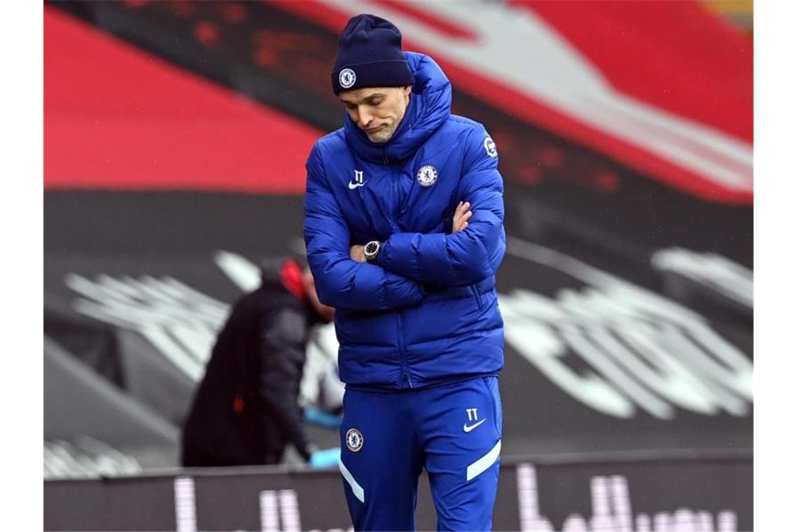 Chelsea-Trainer Thomas Tuchel machte seinen Profis eine klare Ansage. Foto: Neil Hall/PA Wire/dpa