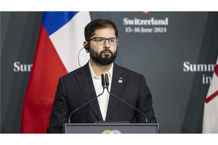 Chiles Präsident Gabriel Boric rief die Menschen auf, Küstengebiete in der betroffenen Region zu verlassen. (Archivbild)