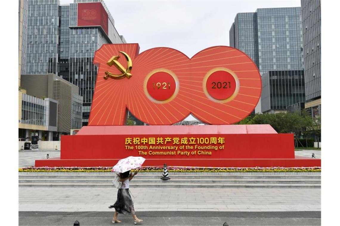 China feiert diese Woche das hundertjährige Bestehen seiner regierenden Kommunistischen Partei. Foto: -/kyodo/dpa