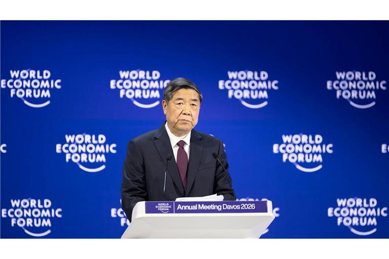 China hatte seinen Vize-Ministerpräsidenten zu dem jährlichen Treffen in Davos geschickt.