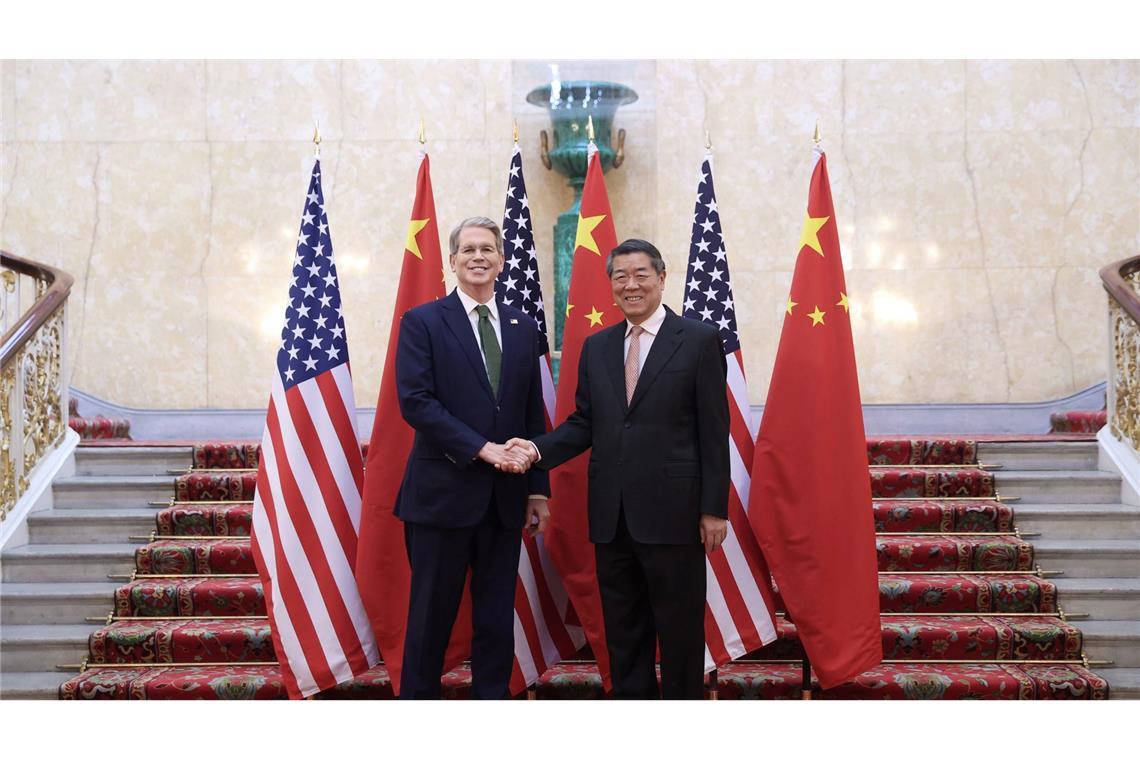 Staatsmedien: China und USA sprechen in London weiter China und die USA sprechen in London über ihren Handelsstreit.