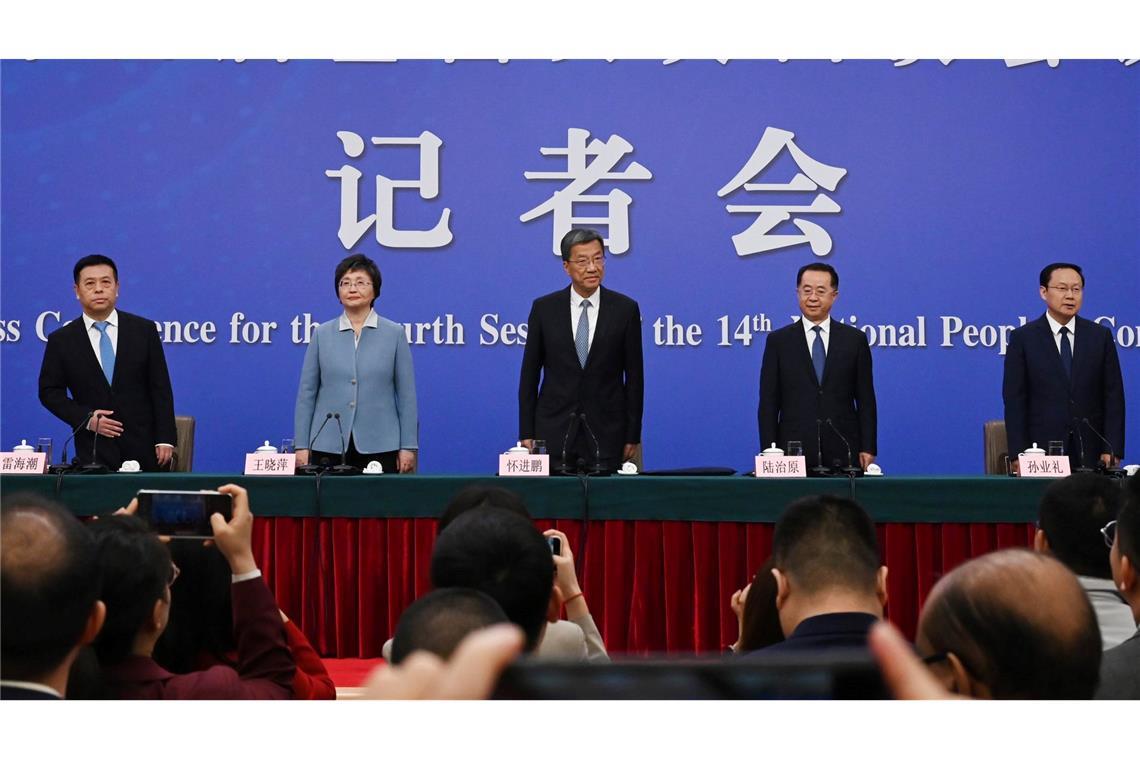 Chinas Ministerien hatten sich auch zu Fragen über Gesundheit und Lebensqualität geäußert.