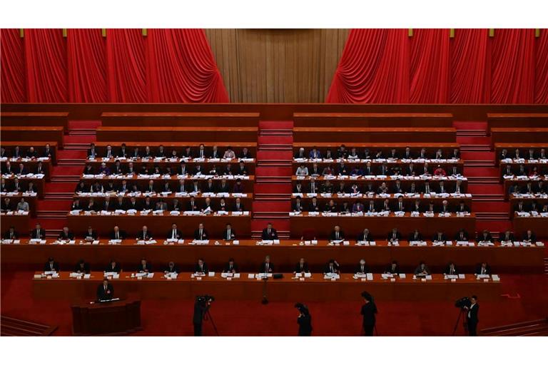 Chinas Parlament tagt einmal im Jahr und stimmt in diesem Jahr auch über den Fünfjahresplan ab.