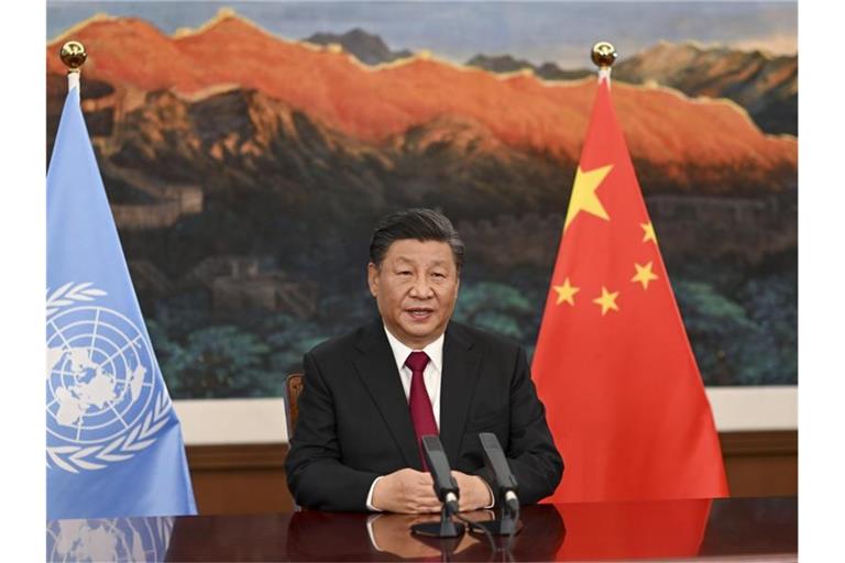 Chinas Präsident Xi Jinping hat in seiner Rede verstärkte chinesische Anstrengungen versprochen, die Artenvielfalt zu bewahren. Das Land ist zurzeit der weltweit größte Produzent von Treibhausgasen. Foto: Li Xueren/XinHua/dpa
