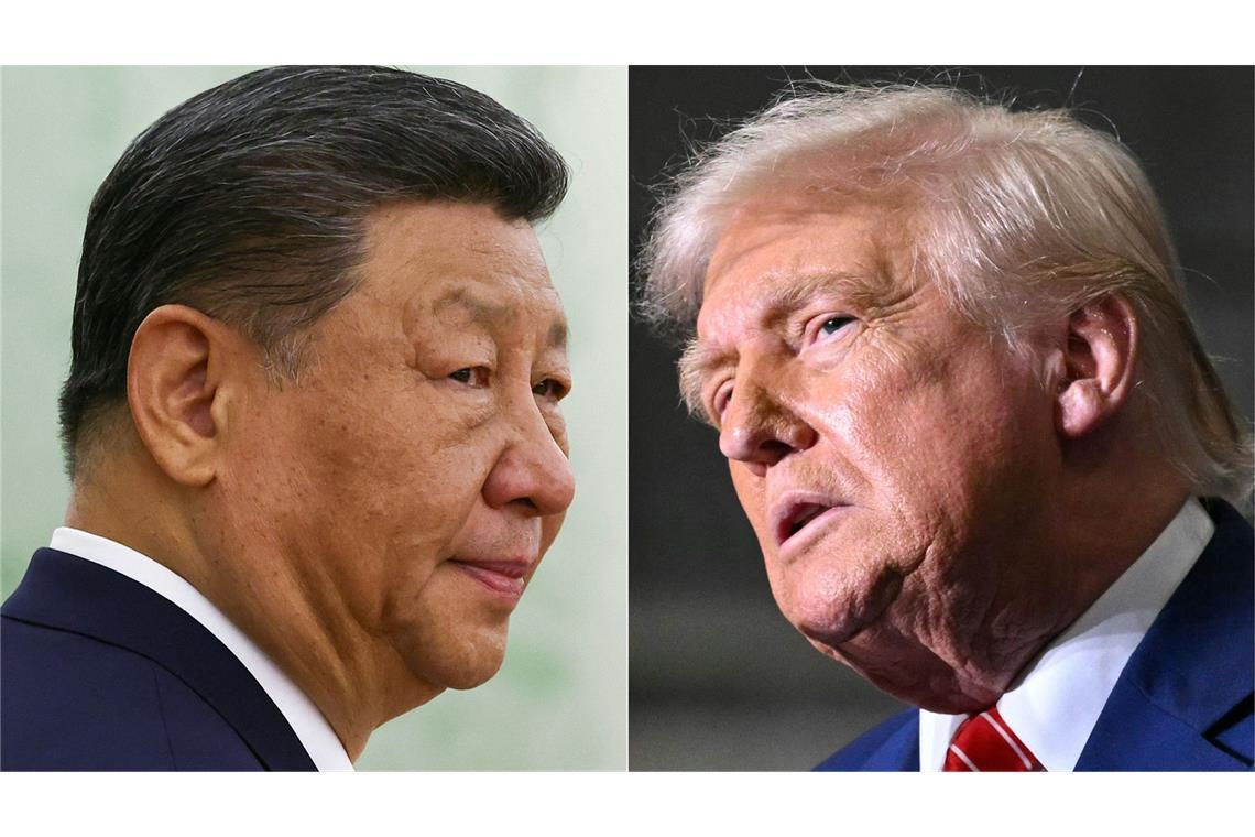 China bestätigt Treffen von Xi und Trump Chinas Staatschef Xi Jinping und der US-Präsident Donald Trump. (Archivbild)