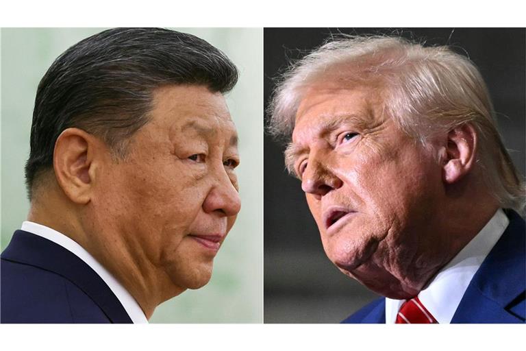 China bestätigt Treffen von Xi und Trump Chinas Staatschef Xi Jinping und der US-Präsident Donald Trump. (Archivbild)