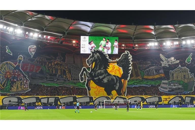 Choreo in Cannstatter Kurve