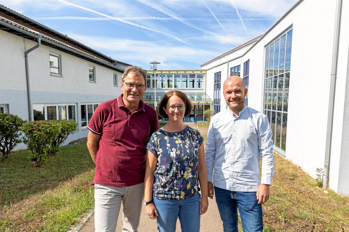 Christian Engelhard, Katja Haisch und Moritz Hofstetter übernehmen gemeinsam die Schulleitung in Kirchberg. Foto: Alexander Becher