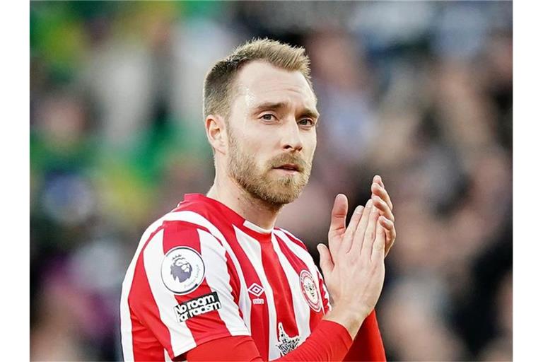 Christian Eriksen hat Nationaltrainer Kasper Hjulmand mit seinen Leistungen beim FC Brentford überzeugt. Foto: Aaron Chown/PA Wire/dpa