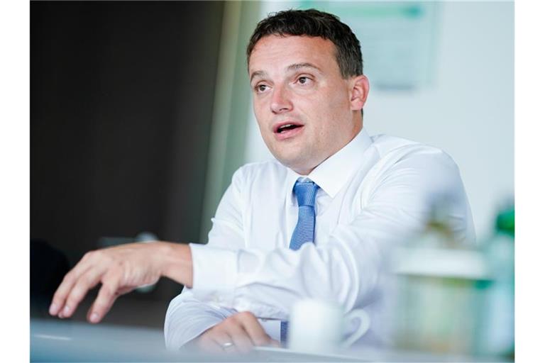 Christian Klein, Vorstandsmitglied beim Softwarekonzern SAP. Foto: Uwe Anspach/Archivbild