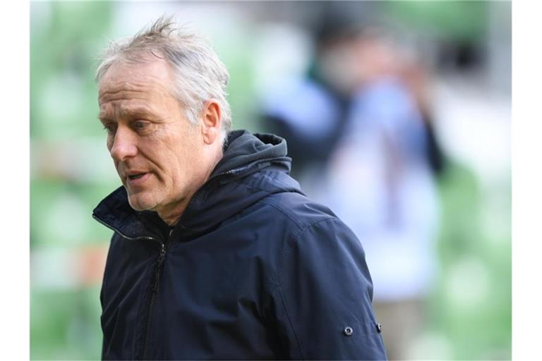 Christian Streich, Trainer des SC Freiburg. Foto: Carmen Jaspersen/dpa/Archivbild
