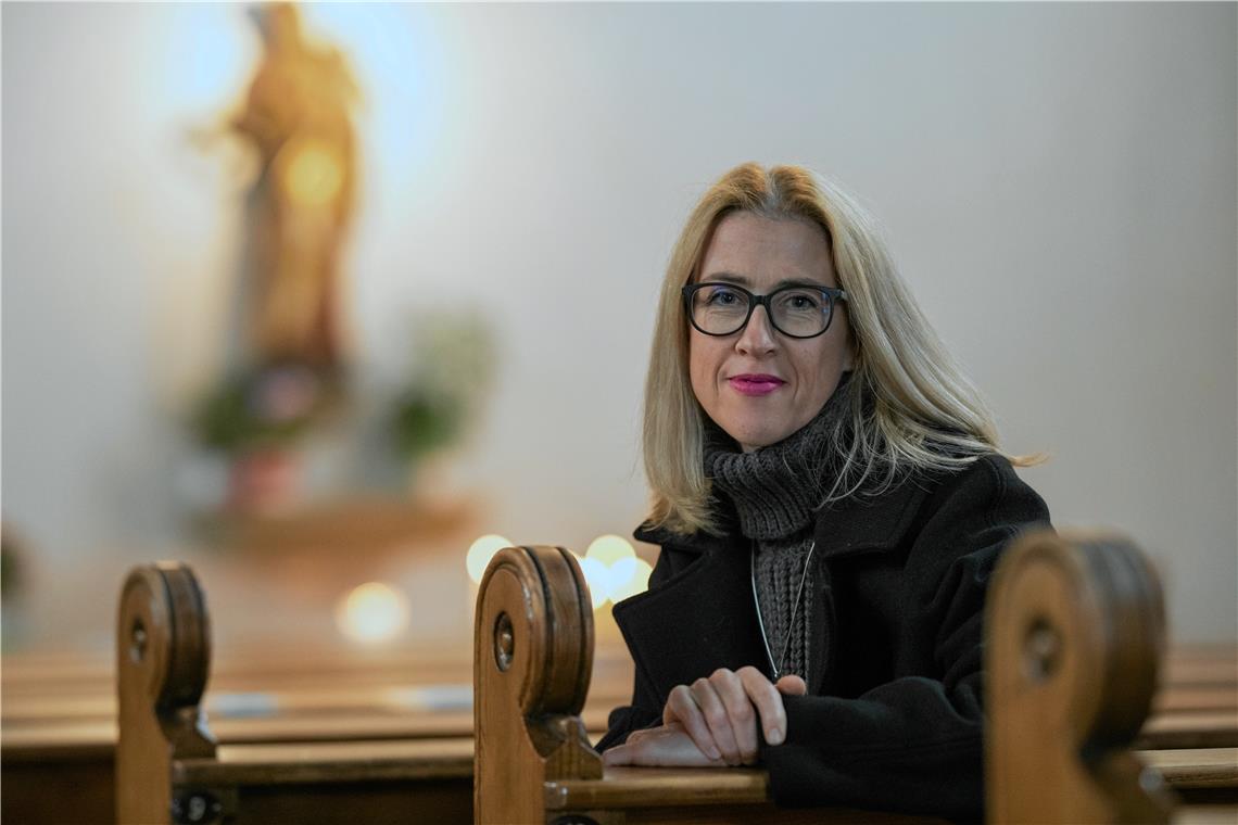 „Kulturelle Bildung ist Persönlichkeitsbildung“ Christiane Schulte gibt nach rund 14 Jahren die Leitung der Katholischen Singschule Backnang ab und konzentriert sich auf ihren Lehrauftrag an einer privaten katholischen Fachschule für Sozialpädagogik in den Fächern Musik und Rhythmik in Ludwigsburg. Foto: A. Becher