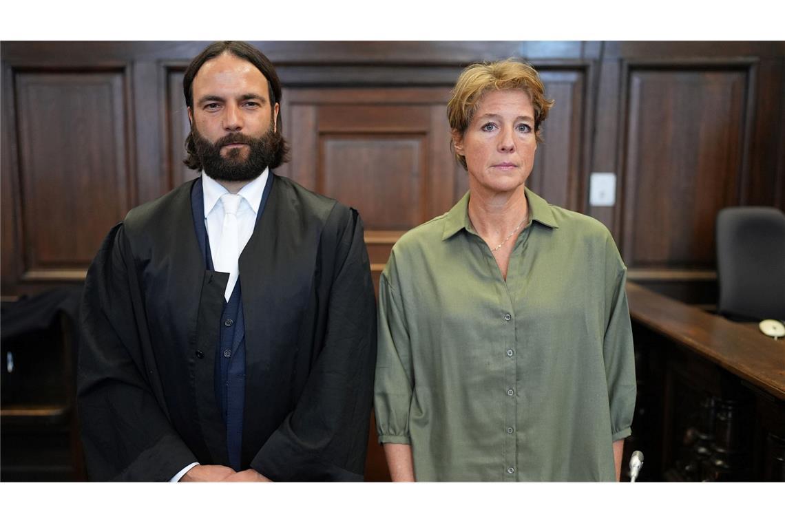 Christina Block und ihr Anwalt Ingo Bott im Gerichtssaal.