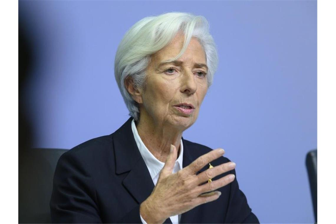 EZB stemmt sich mit weiteren Milliarden gegen Corona-Krise Christine Lagarde, Präsidentin der Europäischen Zentralbank (EZB). Foto: Boris Roessler/dpa
