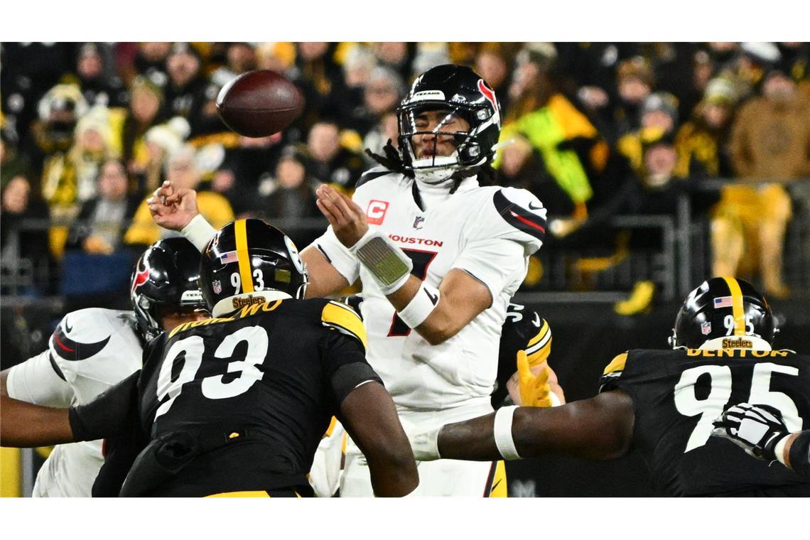 CJ Stroud hatte viele Unsicherheiten - er führte die Texans dennoch zum ersten Auswärtssieg ihrer Playoff-Geschichte.