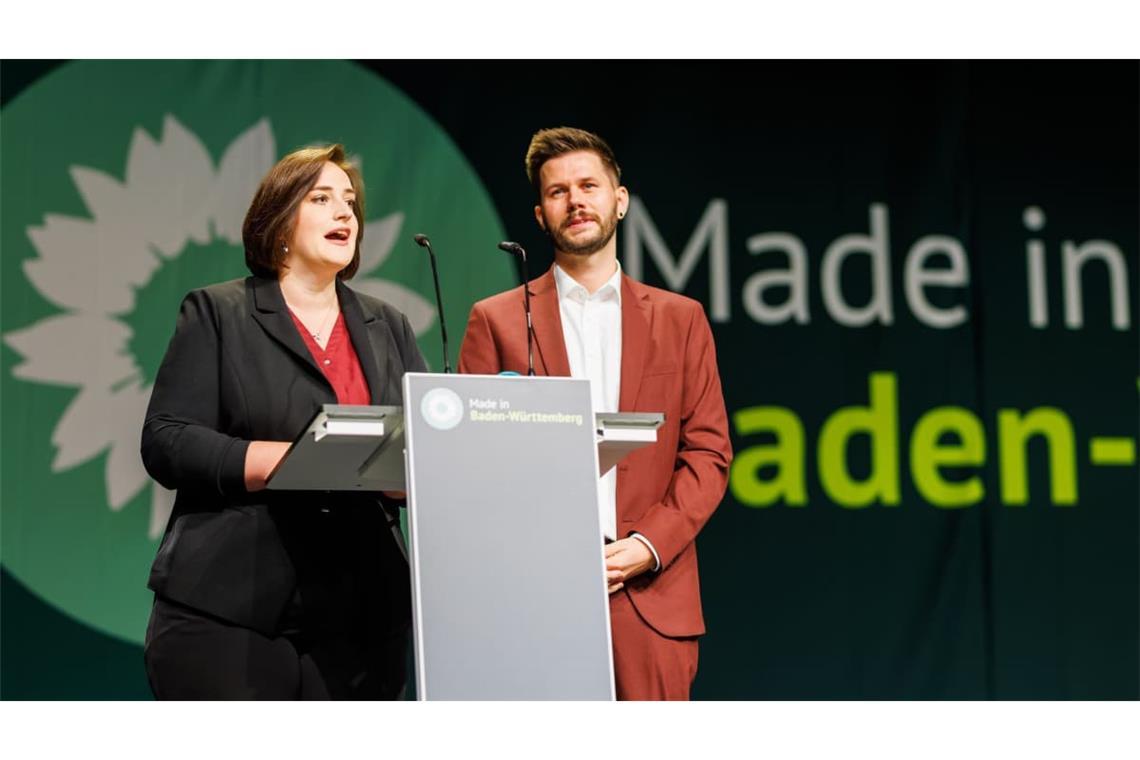 Clara Wellhäußer und Jan-Lukas Schmitt sind zu den neuen Landeschefs der Grünen in Baden-Württemberg gewählt worden.