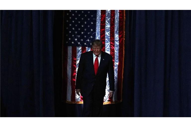 Clarksville: US-Präsident Donald Trump kommt zu einer Wahlkampfveranstaltung in der F&M Bank Arena.