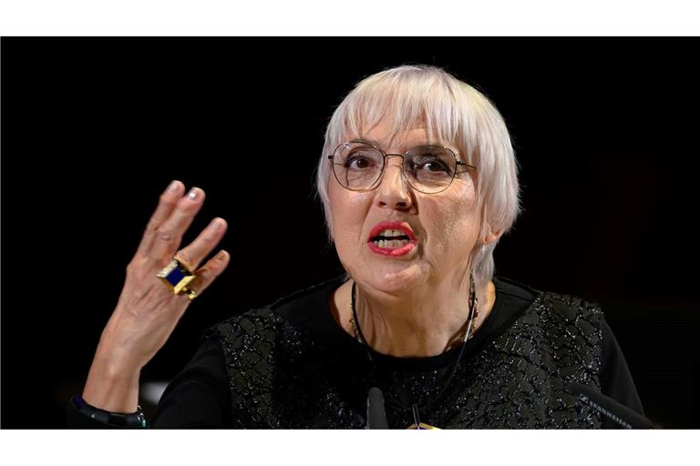 Claudia Roth beim Festakt zur Eröffnung der Leipziger Buchmesse.
