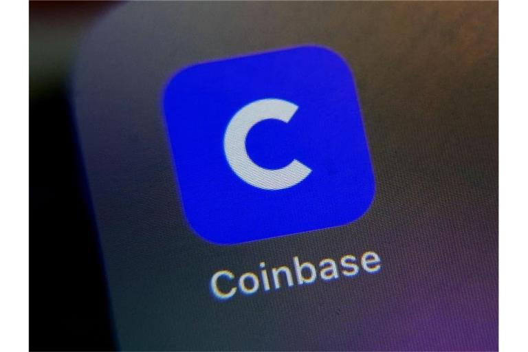 Coinbase ist die größte US-Handelsplattform für Cyber-Währungen wie Bitcoin. Foto: Richard Drew/AP/dpa