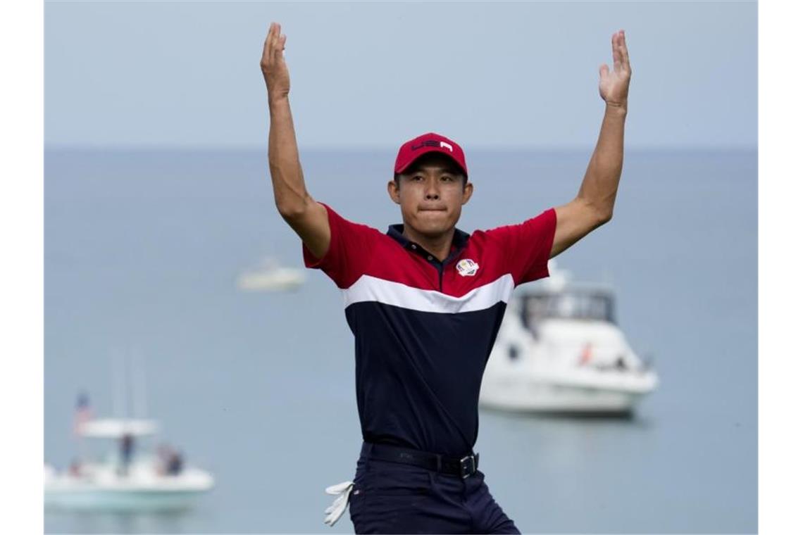 Collin Morikawa war beim 43. Ryder Cup der Matchwinner für das US-Team. Foto: Ashley Landis/AP/dpa