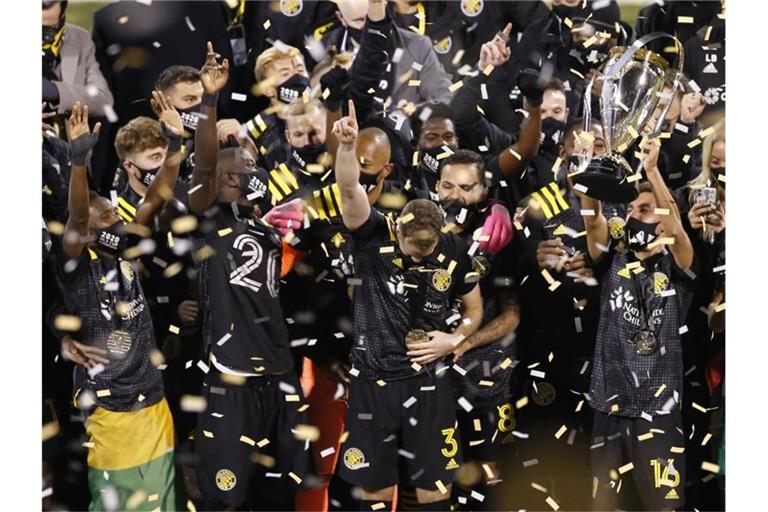 Columbus Crew gewann zum zweiten Mal nach 2008 die Fußball-Meisterschaft in der nordamerikanischen Profi-Liga. Foto: Jay Laprete/AP/dpa