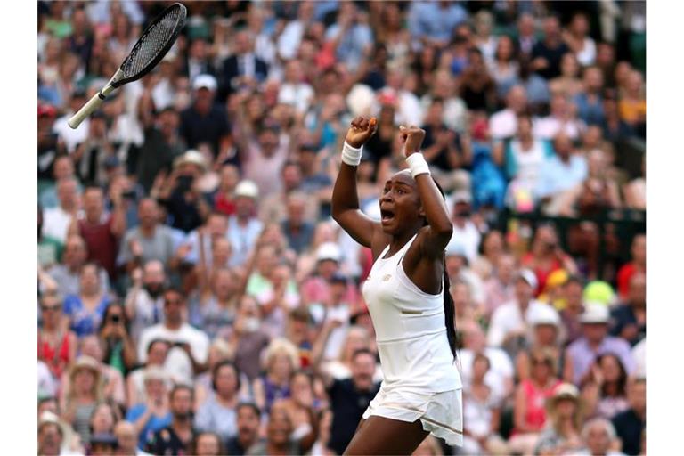 Cori Gauff erreichte das Wimbledon-Achtelfinale. Foto: Steven Paston/PA Wire