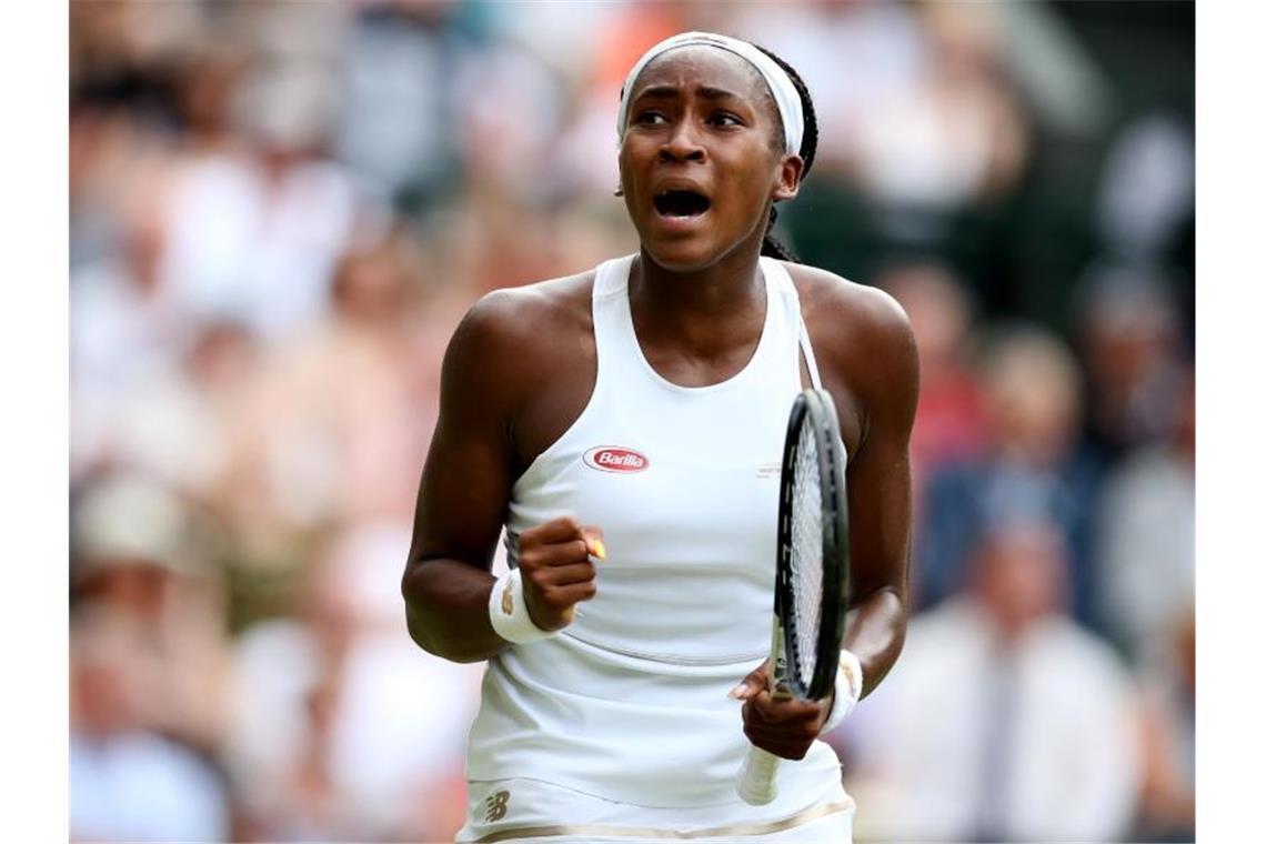 Cori Gauff sorgt in Wimbledon weiter für Furore und steht im Achtelfinale. Foto: Mike Egerton/PA Wire