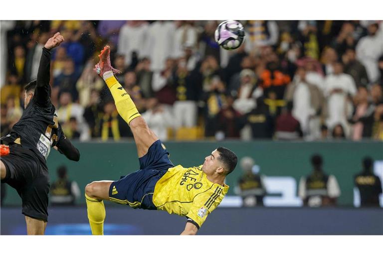 Cristiano Ronaldo traf per Fallrückzieher.